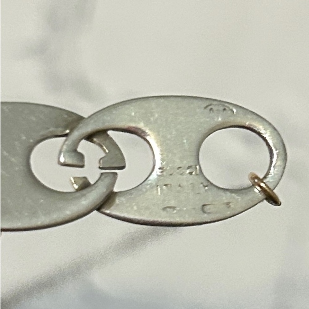 Gucci Silver Vintage GG Necklace - Full Set With COA - Picture 4 of 5